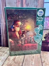 Cobble Hill Family Pieces 350 piece puzzle Santa New
