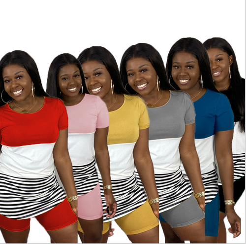 women's color block t shirt