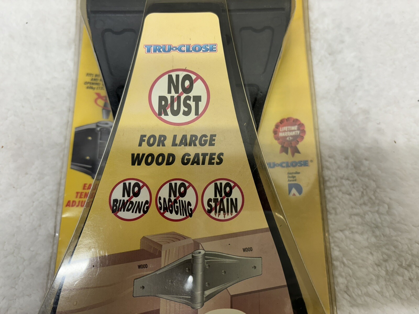 TRUCLOSE Heavy Duty SELFCLOSING GATE Hinges For Wood Gates Under 132lb 6’x4’ Contino