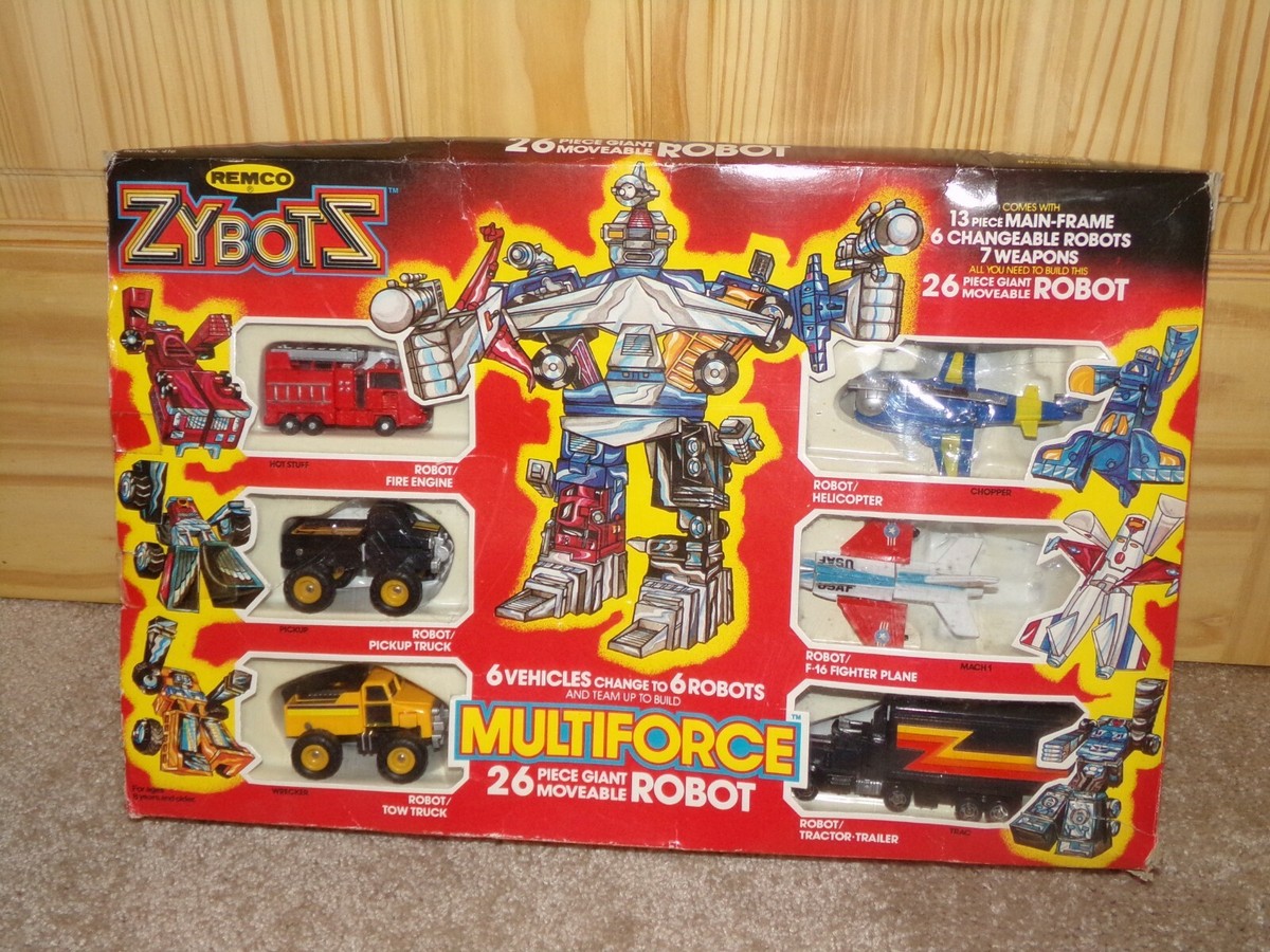 TRANSFORMERS ZYBOTS MULTIFORCE GIANT ROBOT COMBINER REMCO GIFT SET