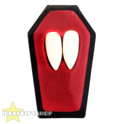 VAMPIRZÄHNE HALLOWEEN KOSTÜM COUNT DRACULA ZÄHNE KAPPEN KLEBEKITT