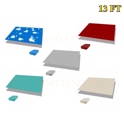 13' Sun Shade Sail Straight Edge Waterproof UV Garden Patio Yard Canopy Cover