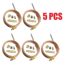 5PC For Robertshaw Thermocouple 60'' 1980-060 Snap Fit Universal (51-1459) 30 MV
