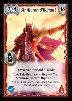 Sir Aleron d'Ilchant - Deverenian - Warlord Saga of the Storm