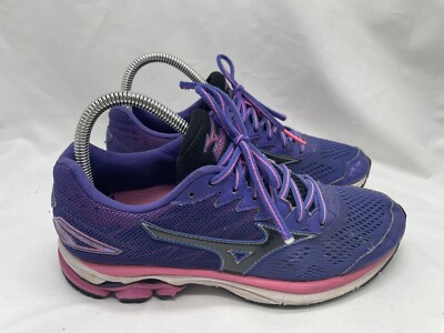 Mizuno Wave Rider 20 Womens Size 7.5 Purple Running Shoes Sneakers J1GD170309