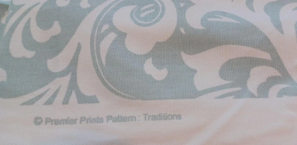 Lt Green White Premier Traditions Home Decor Sewing Fabric Cotton 1 Pc 52" x 54" - Image 4 of 4