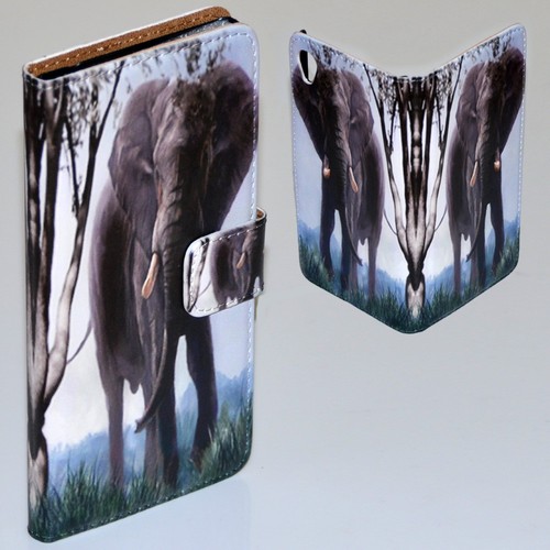 For Google Pixel Series - Elephant Vector Print Wallet Mobile Phone Case Cover 1 - Picture 6 of 11