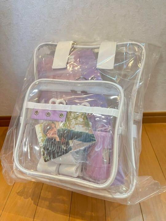 BTS MERCH BOX #7 Clear bag Inner Pouch Trash case Photo card