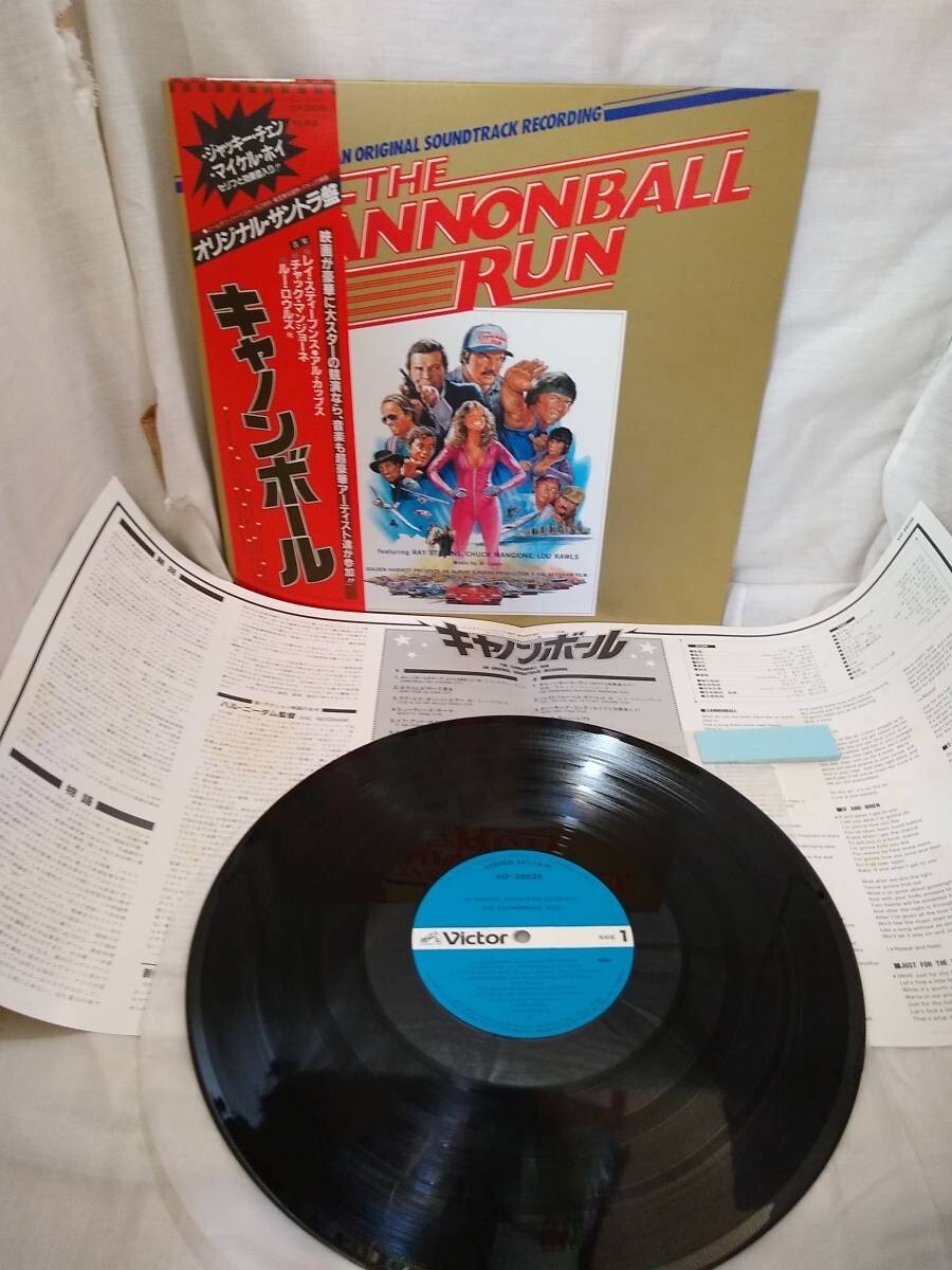 THE CANNONBALL RUN Jackie Chan japan LP w/OBI Ray Stevens