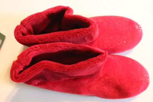 Isotoner Womens Comfort Slippers-NIB Size 9.5-10.5   1998 RED - Afbeelding 1 van 4
