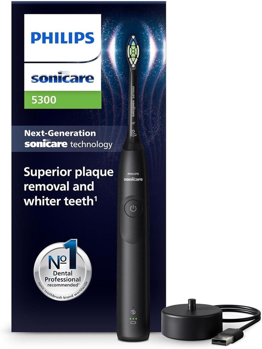 Philips Sonicare 5300 Electric Toothbrush, Black | eBay UK
