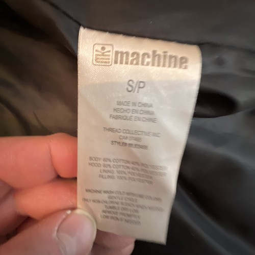 Machine men’s insulated vest full zip small gray - Picture 7 of 12