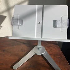 Book Holder Stand  Page Clips.  Very Flexible Viewing For Vision Impairment