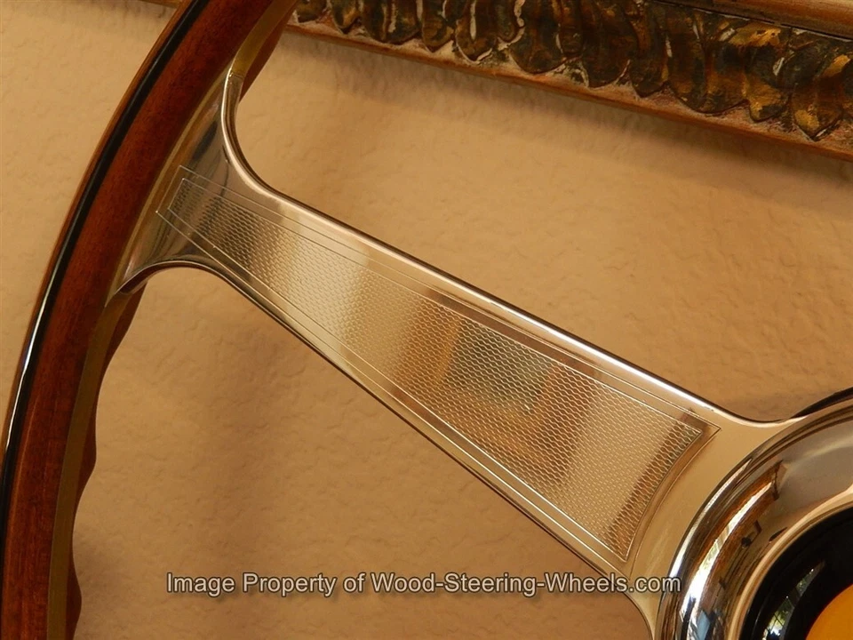 FERRARI Wood Steering Wheel 250 GT LUSSO ORIGINAL 40 cm made 1962-64 NOS - Image 4 of 4