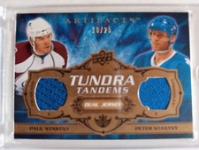 2008-09  Artifacts Tundra Tandems Paul & Peter Stastny /25 NORDIQUES 