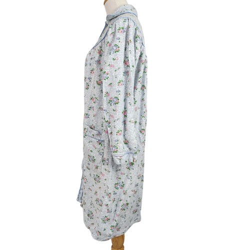 Vintage 80's Artistic Fantasy Nightgown Women's Small Button Down Pockets Granny - Picture 4 of 10