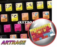 Ambient Design ArtRage keyboard stickers