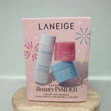 Sephora Beauty Insider Birthday LANEIGE Water Bank, Lip Sleeping Mask, Toner NIB