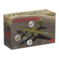 Airfield Of The American Bomber Group Kit 1:48 Icm Kit Aerei -D- Neues Modell