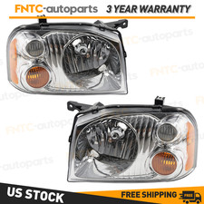For 2001-2004 Nissan Frontier Xe Se Headlights Headlamps Pair Left Right