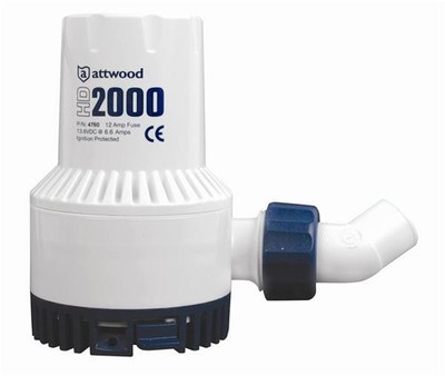 ATTWOOD HEAVY-DUTY BILGE PUMP 2000 SERIES - 12V - 2000 GPH 4760-4