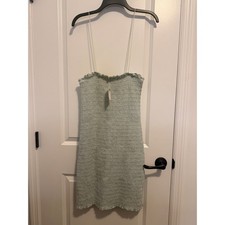 American Eagle Smocked Dress Womens Medium Blue NWT Mini Spaghetti Strap Summer