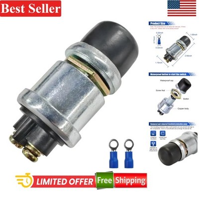 Momentary Push Button Ignition Switch 12V 50A - Waterproof & Dustproof Design