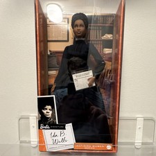 Barbie Inspiring Women Ida B. Wells Doll 12" w/ Stand and Certificate , 2021