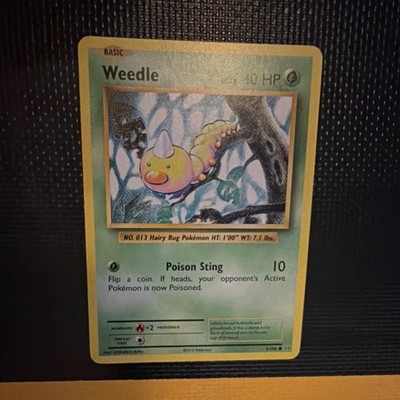 Pokémon Weedle Evolutions 5/108 Basic Bug 40 HP Regular Common Card English