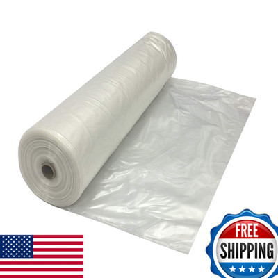 Est. Lee Display L D 1902 4Ft X 100Ft 4 Mil Clear Plastic Sheeting Rolls