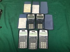 Lot Of 5 Texas Instruments TI-30XIIS Scientific Calculators With Cover