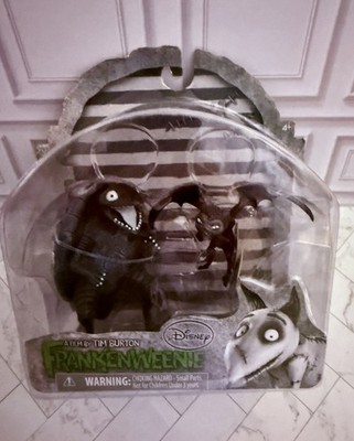 Frankenweenie Turtle Monster and Vampire Cat Figure 2 Pack Tim Burton DISNEY