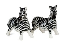 Blue Witch Handmade Cruet Set Zebra – Handmade Salt & Pepper Shakers