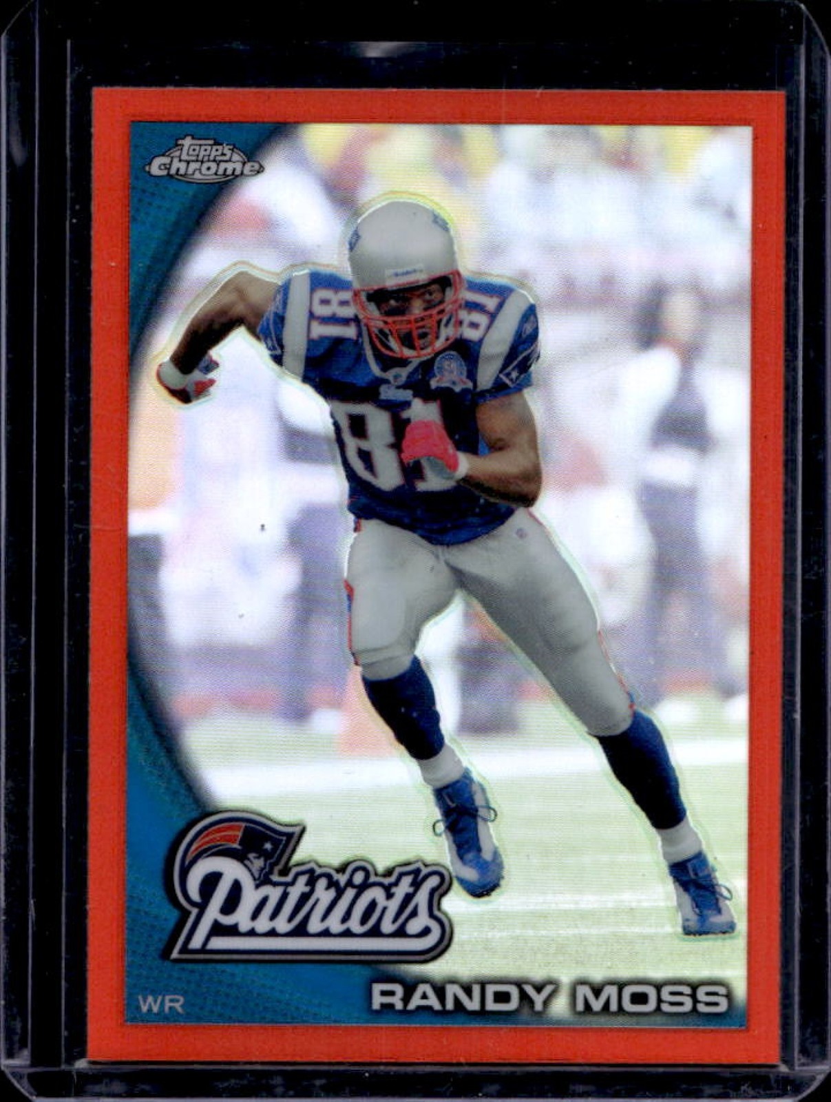 2010 Topps Chrome Randy Moss Orange Refractor #C143 Patriots