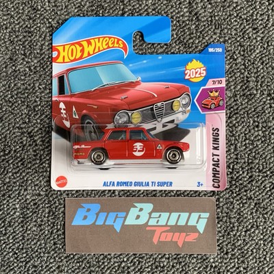Hot Wheels Alfa Romeo Giulia TI Super Red #195 Mainline 2025 Case