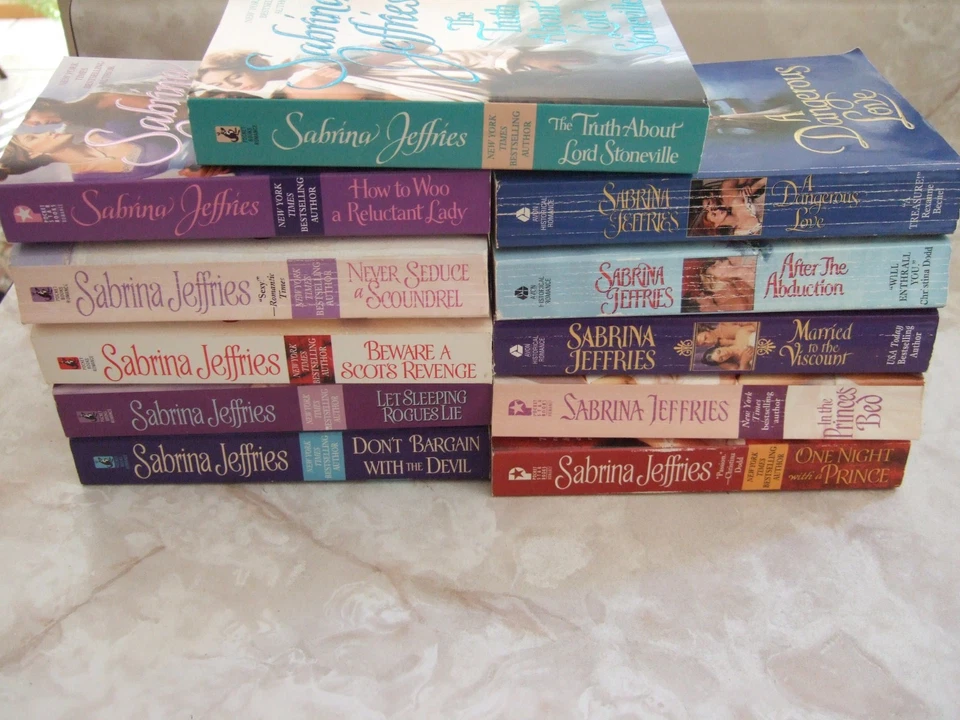 Lot of 11 Sabrina Jeffries Romance Books  Novels Bestselling Mixed Series - Imagem 3 de 4