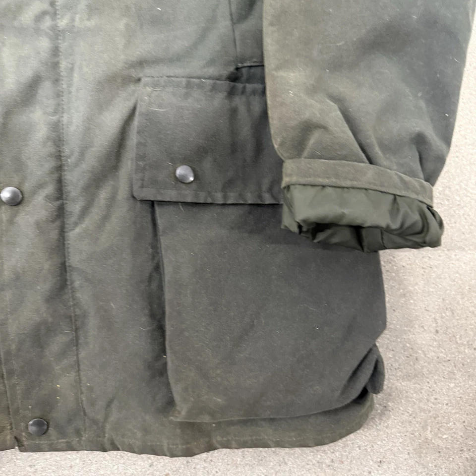 Vintage Men’s Waxed Canvas Field Chore Hunting Barn Coat Size Small - Image 3 of 4