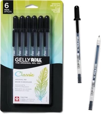 SAKURA Gelly Roll Gel Pens - Fine Point Ink Pen for Journaling, Art, or Drawing