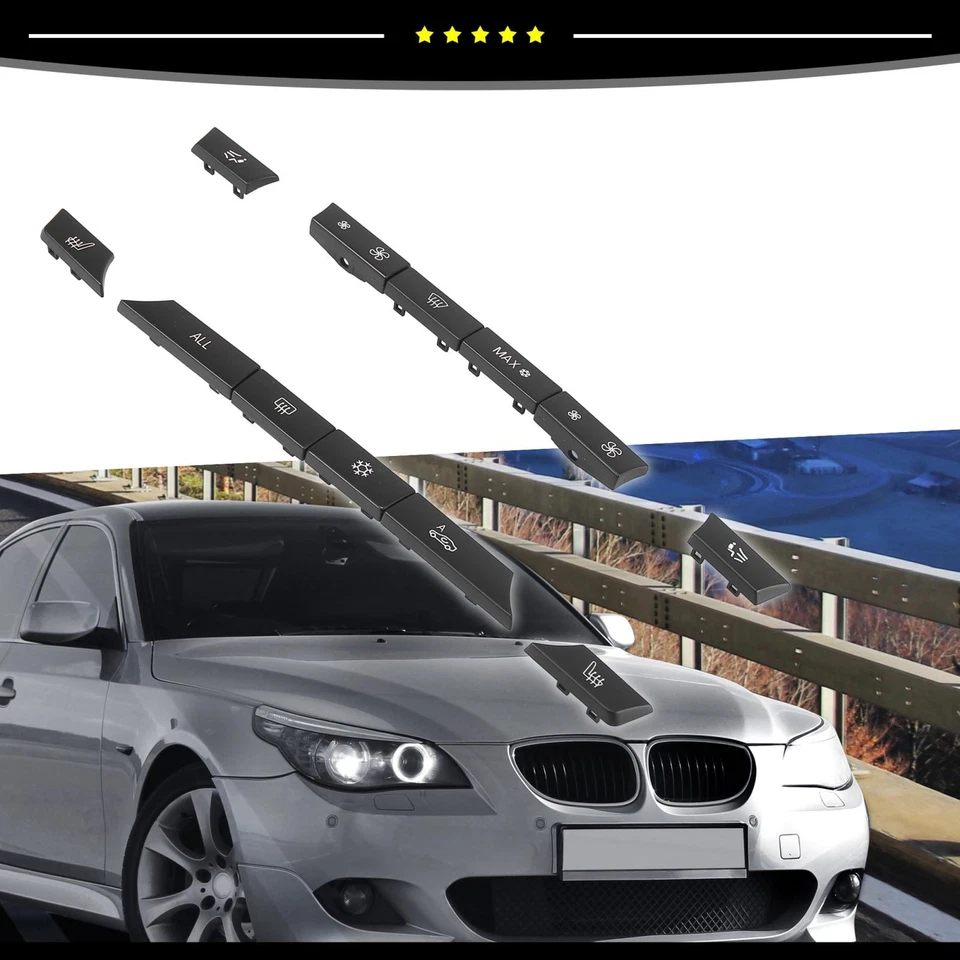 1/lote Tapas Botones Aire Acondicionado Tapas Llaveros aptas para BMW 530i 2009-2010 2012-2013 Foto 2 de 4