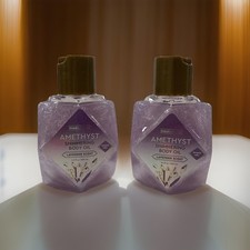 Aceite corporal brillante amatista piedras preciosas Global Beauty Care aroma lavanda NUEVO