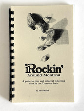 Signed Rockin’ Around Montana Phil Walsh 1985 Gem Mineral Field Guide NOS