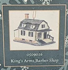 Lang and Wise Colonial Williamsburg King's Arms Barber Shop - Sealed in Box