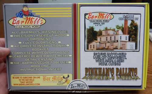 KIT PALETS BAR MILLS ESCALA MODEL WORKS 0811 PINKHAM'S NUEVO EN CAJA ESCALA N LQQK | Zustand: New
