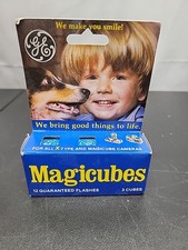 Vintage GE Magicubes Flash Cubes Bulbs 1 Boxes 3 Cubes 12 Flashes New Old Stock