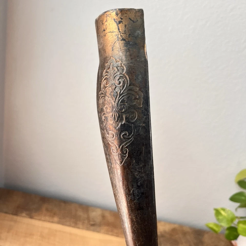 Juego de 2 patas de mesa vintage de plástico dorado oscuro italiana reutilizable 16" repuesto Foto 4 de 4