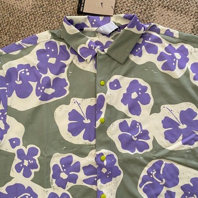 Nike Tennis Naomi Osaka Short Sleeve Snap Front Top Shirt DX1846