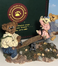 Boyds Bears Grandpa on Seesaw JUST A KID AT HEART 228350 NEW First Edition