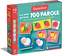Gadget - Clementoni Educativi Giochi Sapientino Montessori - Le Mie Prime 100 Pa