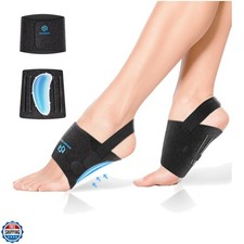Arch Support Braces for Plantar Fasciitis Relief, Adjustable Compression Band...