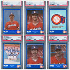 1980 WBTV Charlotte O's Near Complete Set (26/28) All PSA Graded